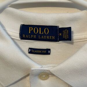 Polo Ralph Lauren Classic Fit Navy Pony Shirt Men’s Medium White